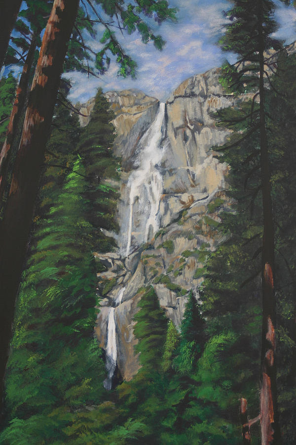 Yosemite Falls Painting by Travis Day