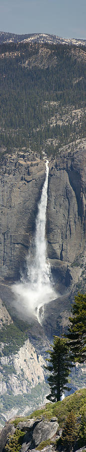 Yosemite Falls Vertical Panorama Photograph by Travis Day