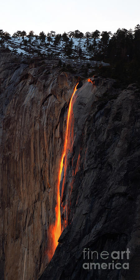 Yosemite Fire Falls - 2016 - 1 Photograph by Benedict Heekwan Yang