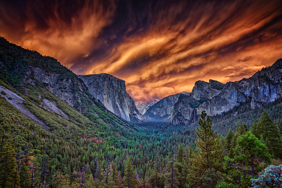 Yosemite National Park Photograph - Yosemite Fire by Rick Berk