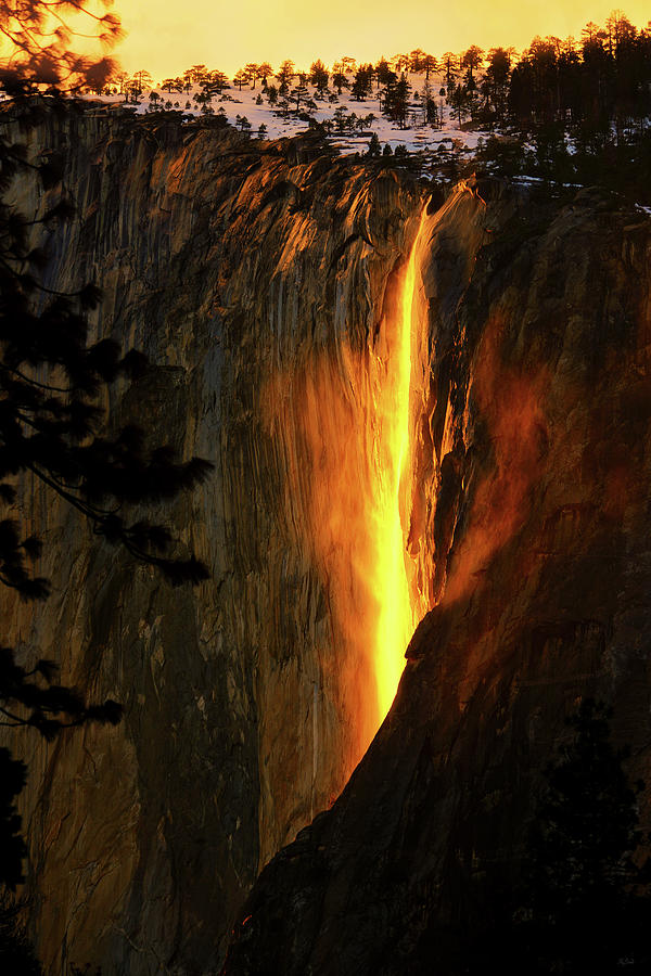 Yosemite Firefall Photograph by Greg Norrell