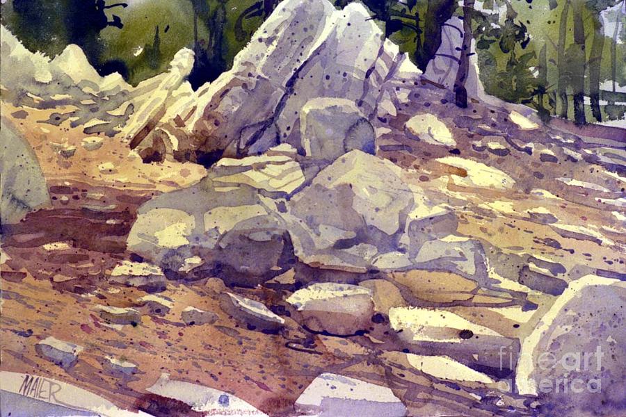Yosemite Granite Painting by Donald Maier