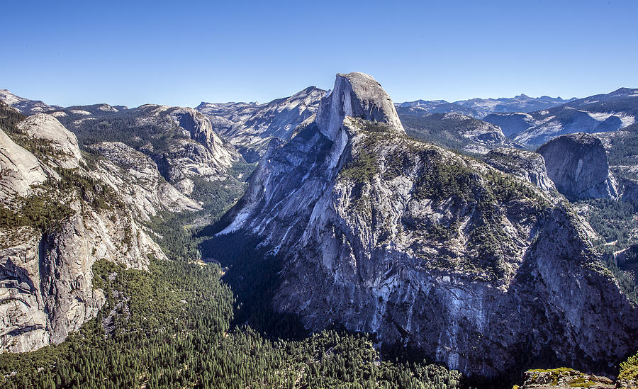Yosemite Half Dome Viewed From Glacier Point Photograph by William Bitman