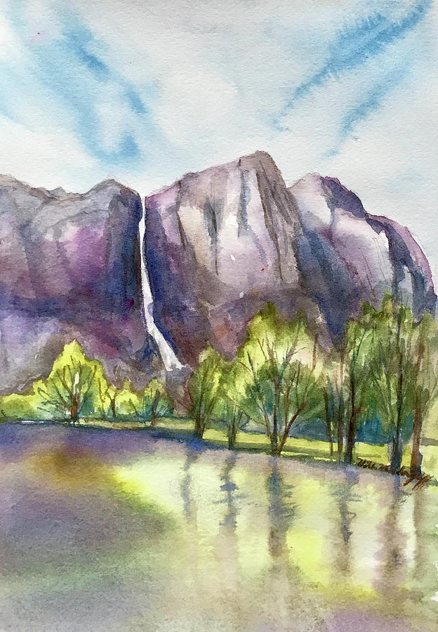Yosemite Painting by Hilda Vandergriff