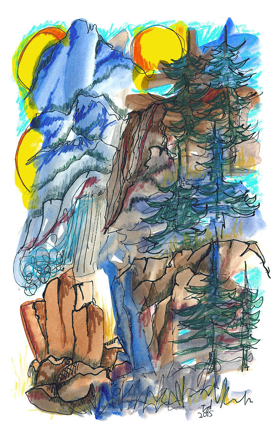 Yosemite Impressions Painting by Tonya Doughty