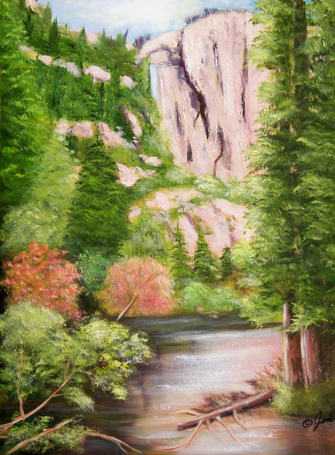 Yosemite-Merced River Painting by Joni McPherson