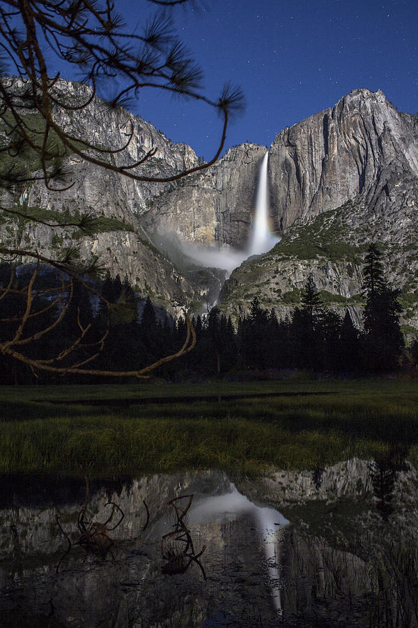 Yosemite Moonbow at Night  Photograph by John McGraw