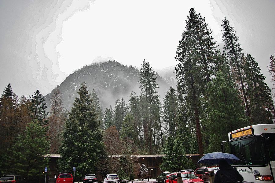 Yosemite Park Rainy Day A Photograph by Phyllis Spoor