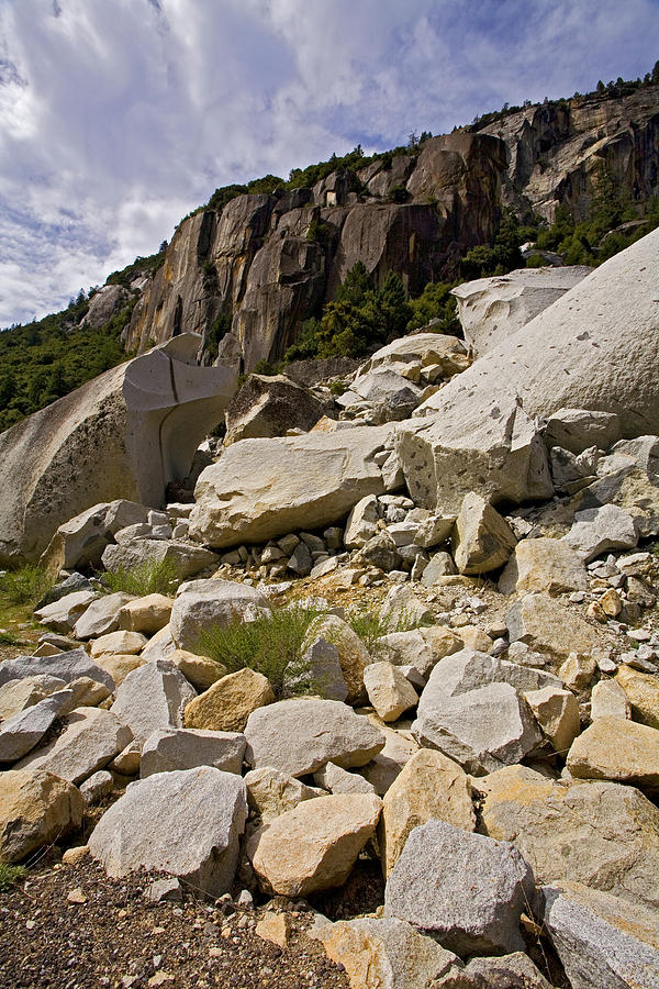 Yosemite Rockslide Photograph by Bonnie Bruno