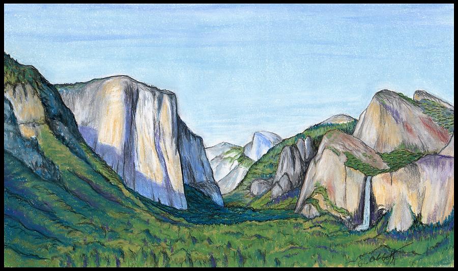 Yosemite Valley Et In Arcadia Ego Drawing by Ron Abbott