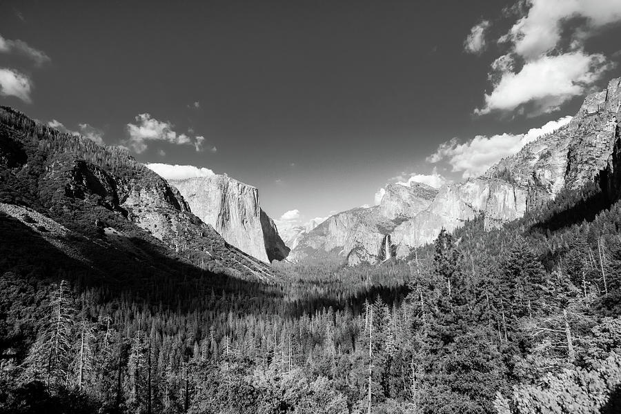 Yosemite Valley In Black And White Photograph by Ron Miller | Fine Art ...