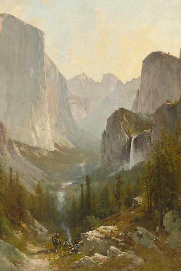 Yosemite Valley Painting by Thomas Hill
