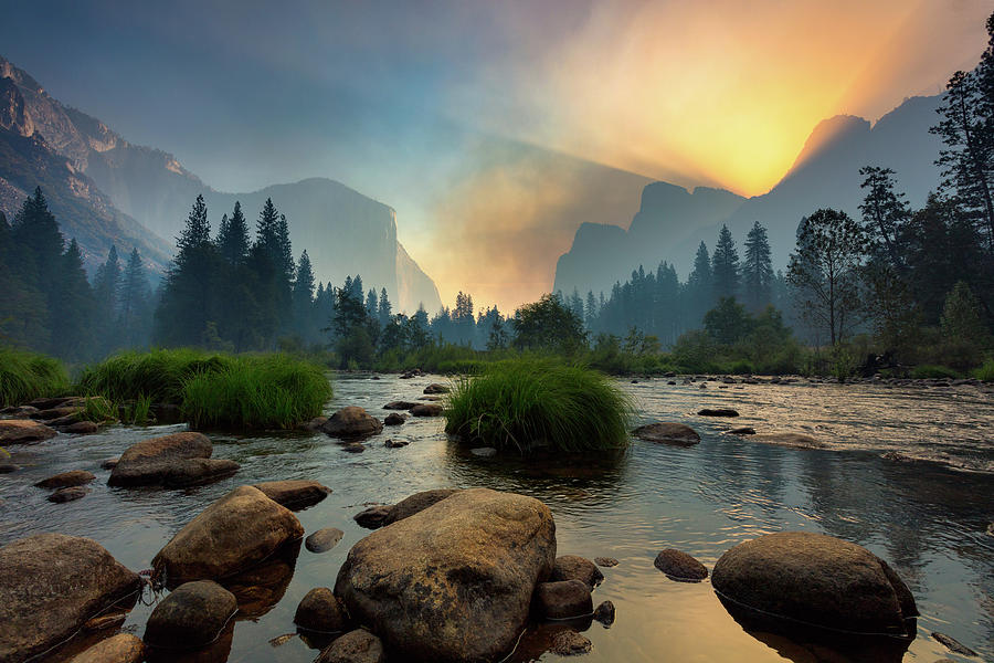 Yosemite Valley Sunrise Photograph by Naoki Aiba