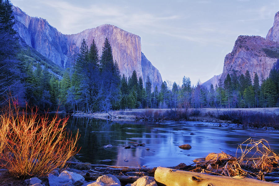 Yosemites El Capitan and Merced River Photograph by Doug Holck