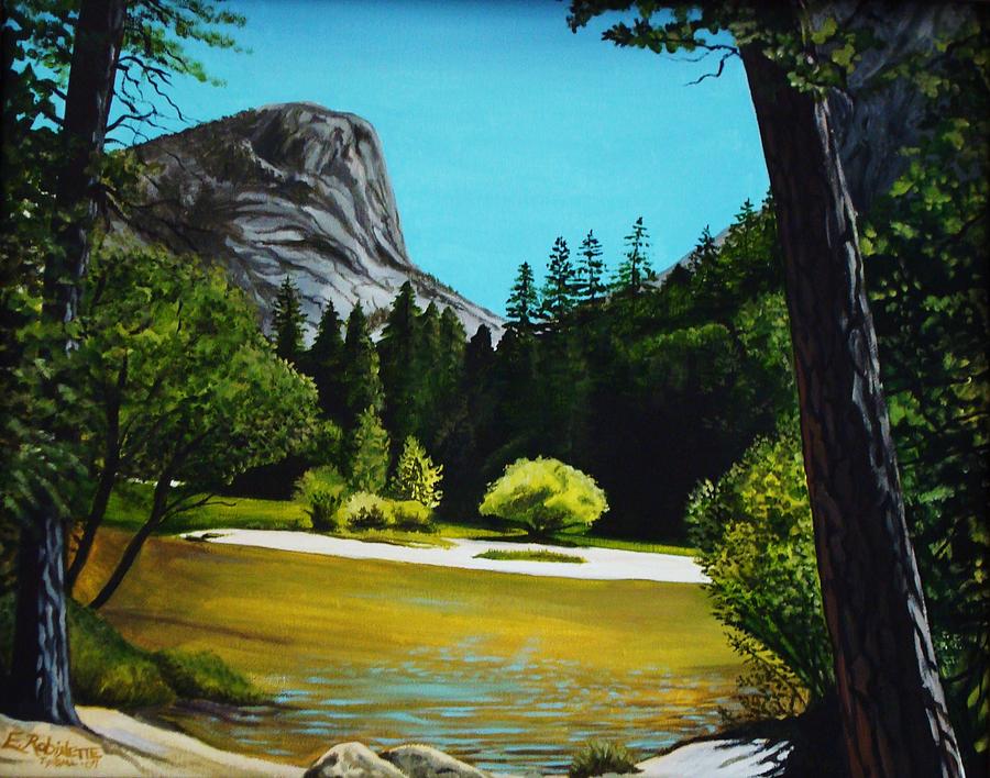 Yosemites Window Painting by Elizabeth Robinette Tyndall