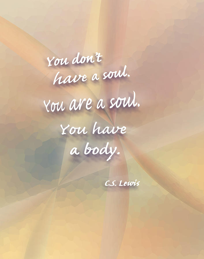 You Are A Soul Digital Art by Ginny Schmidt