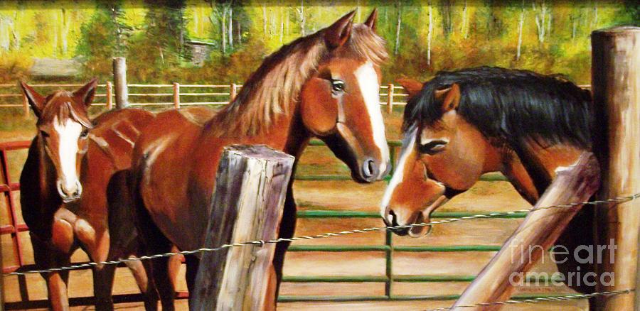Horse Painting - You Are Late by David Ackerson