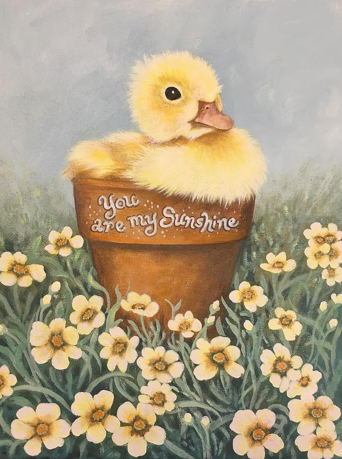 You Are My Sunshine Painting by Glenda Stevens