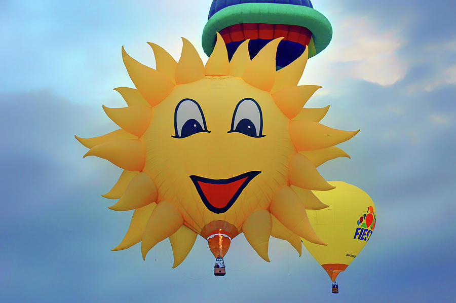 Transportation Photograph - You Are My Sunshine - Hot Air Balloon by Nikolyn McDonald
