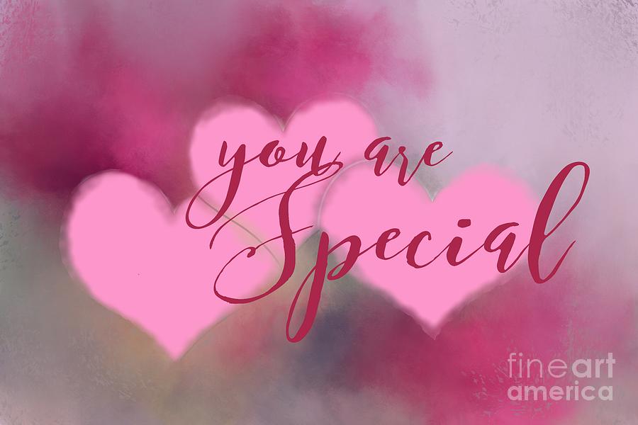 You Are Special . Hearts Painting by Renee Trenholm