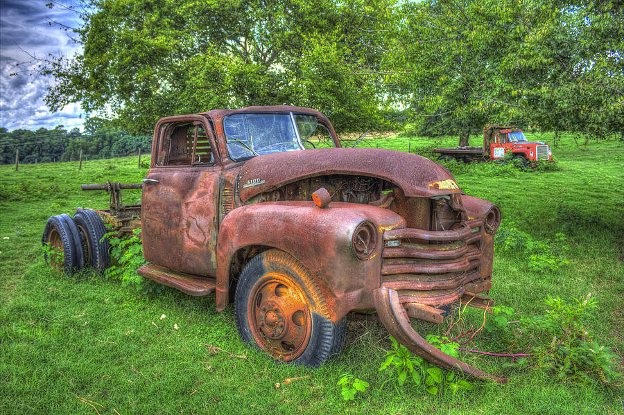 You Break Me Up 1952 Chevy Flatbed Truck Photograph by Reid Callaway