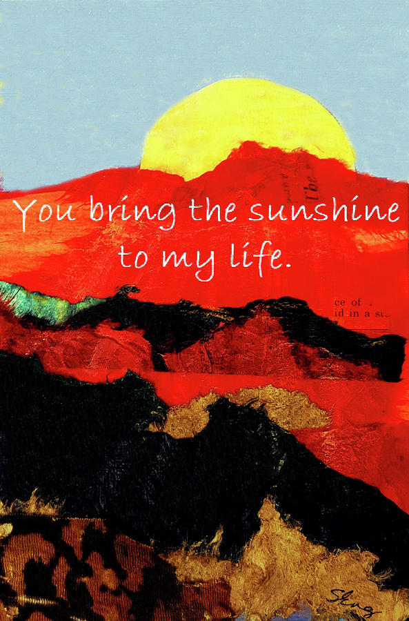 You Bring Sunshine Card Painting by Sharon Williams Eng