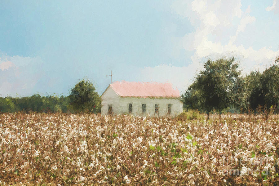 You Can Find Faith in the Middle of a Cotton Field Photograph by Scott Pellegrin