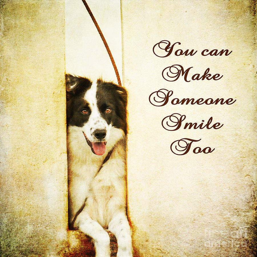 You Can Make Someone Smile Too Photograph by Metaphor Photo