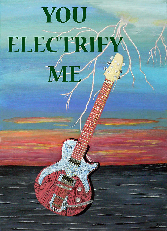 Jazz Painting - You Electrify Me by Eric Kempson