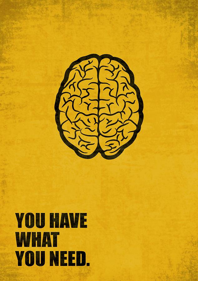 Inspirational Digital Art - You Have What You Need Corporate Start-up Quotes Poster by Lab No 4