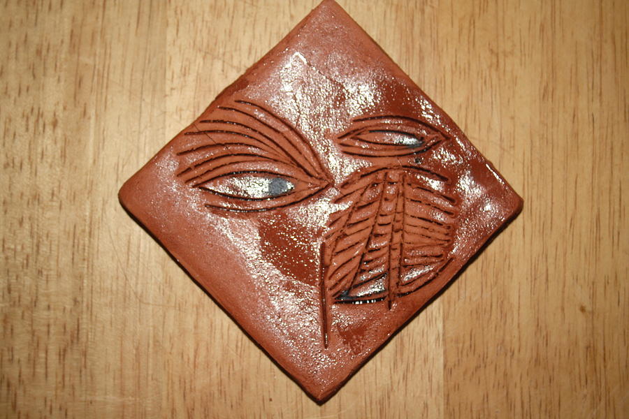 You Hear - Tile Ceramic Art by Gloria Ssali