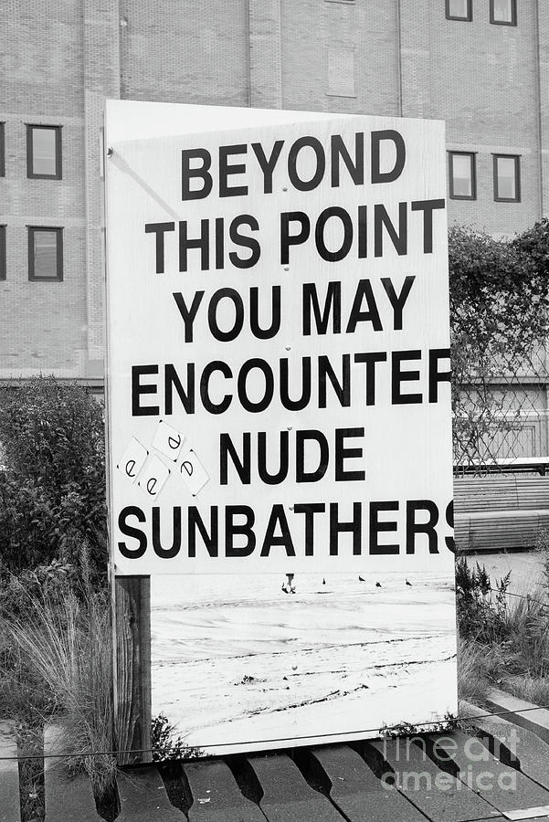 You May Encounter Nude Sunbathers Photograph by Edward Fielding