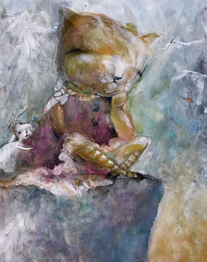 Mouse Mixed Media - You Need a Hug by Eleatta Diver Mouse Mixed Media - You Need a Hug by Eleatta Diver