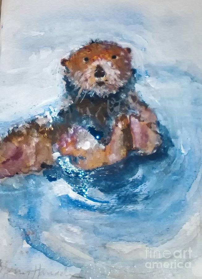 You Otter Be In Pictures Painting by Sherry Harradence