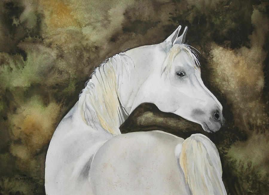 Horse Painting - You Talking To Me by Jean Blackmer Horse Painting - You Talking To Me by Jean Blackmer