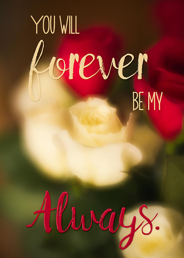 You Will Forever Be My Always Photograph by Teresa Wilson