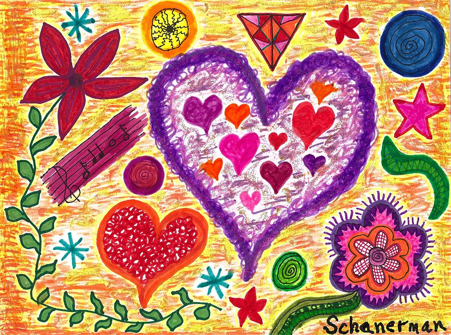 Young At Heart Drawing by Susan Schanerman
