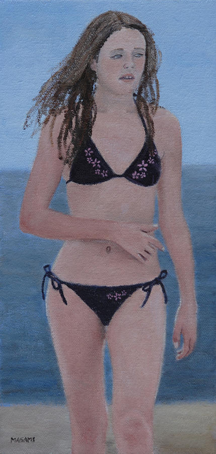 Young Bikini Girl Painting by Masami Iida