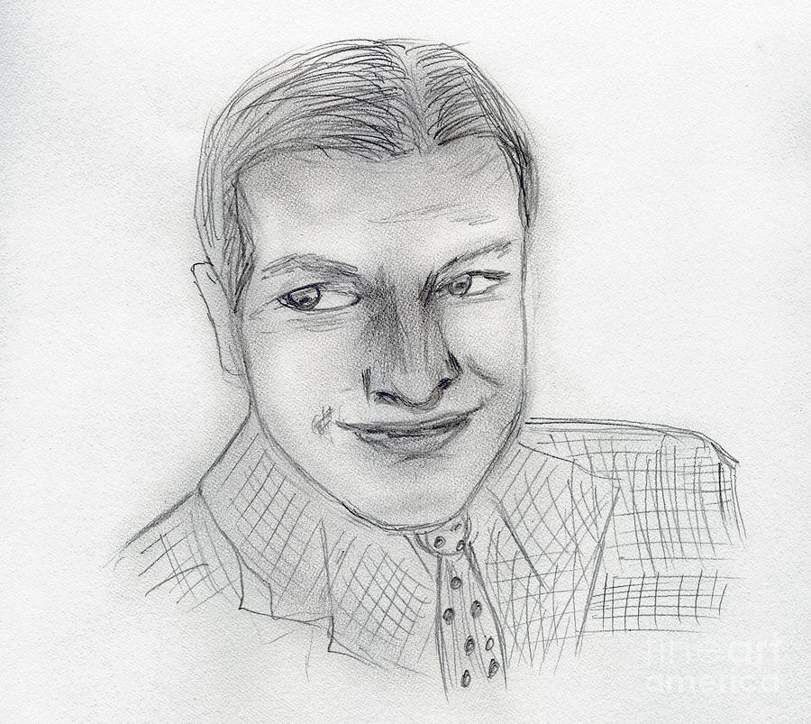 Young Bob Hope Drawing by Sonya Chalmers