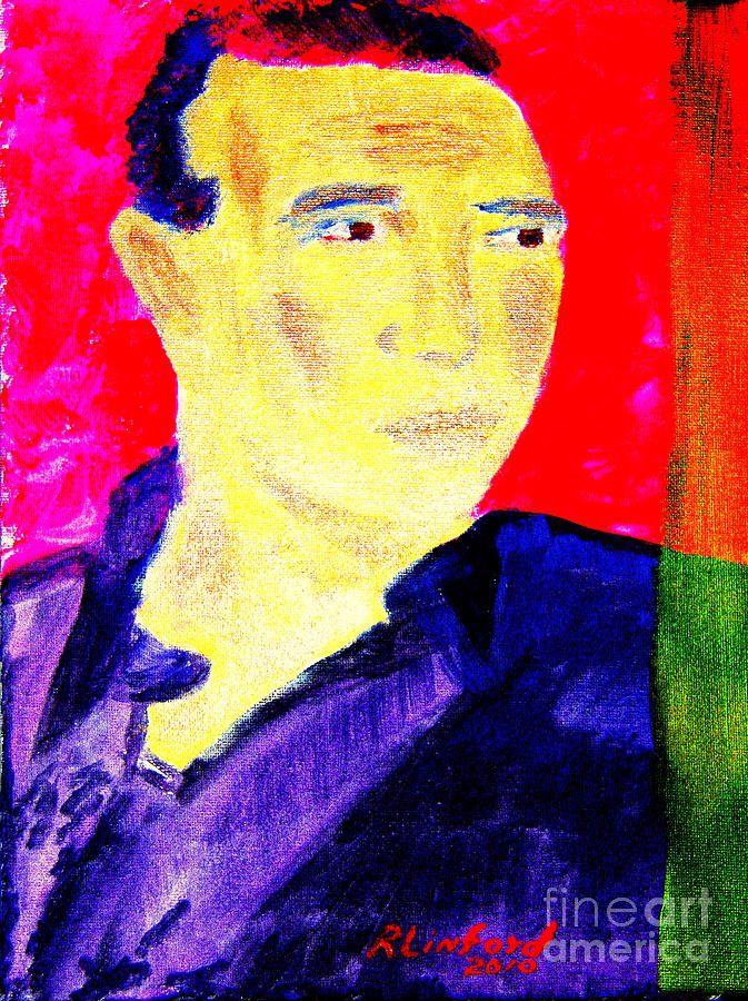 Young Bogart in the Spotlight 2 Painting by Richard W Linford