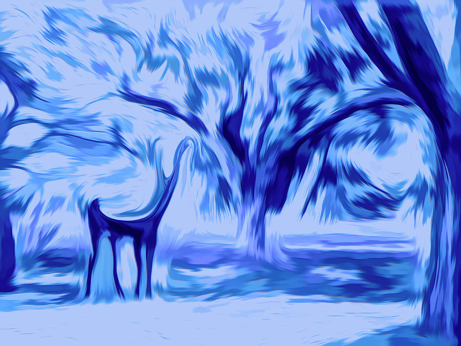 Young Buck - Abstract Photograph by Leslie Montgomery