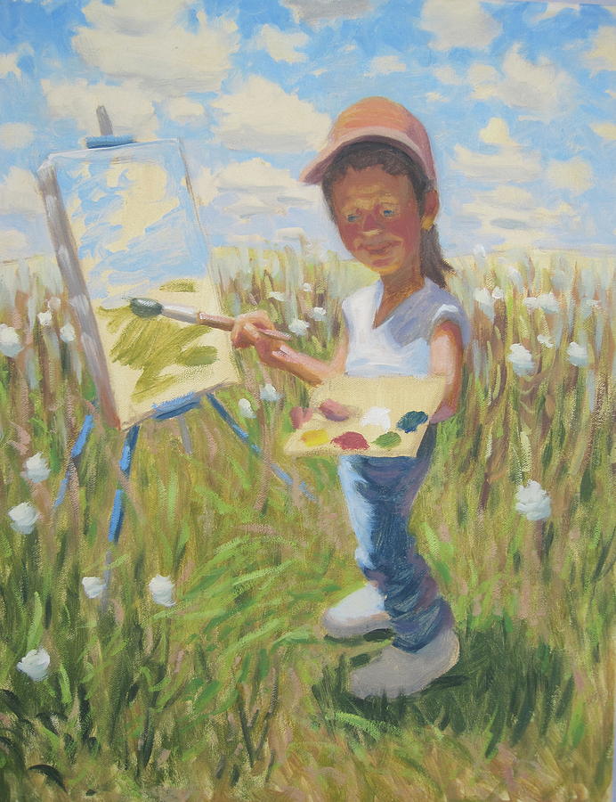 Young Budding Artist 3 Painting by Texas Tim Webb - Fine Art America