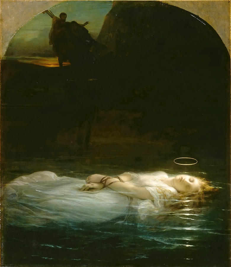 Young Christian Martyr Painting by Paul Delaroche