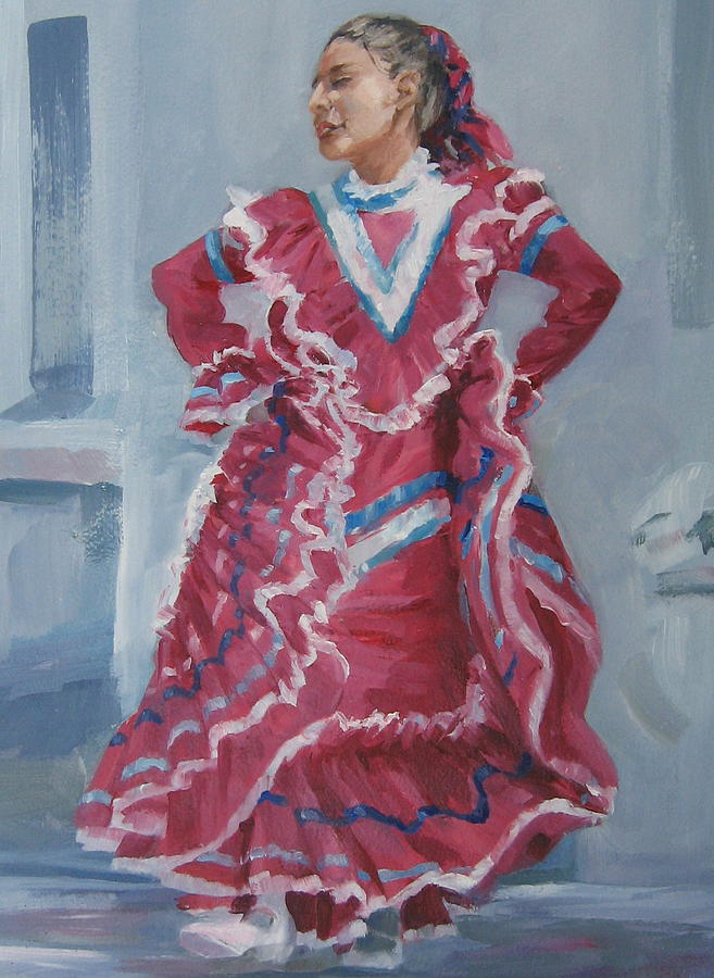 Young Dancer at Arneson Theater Painting by Connie Schaertl