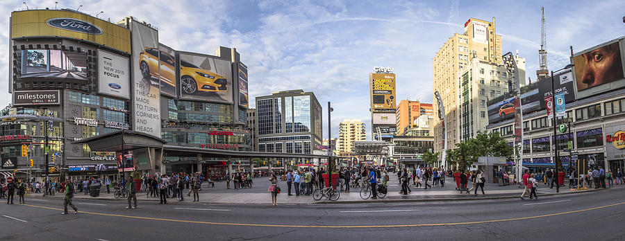 Young-Dundas Square in Toronto Canada Photograph by John McGraw