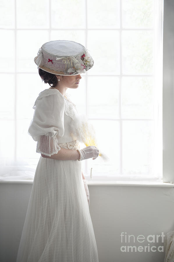 white edwardian dress