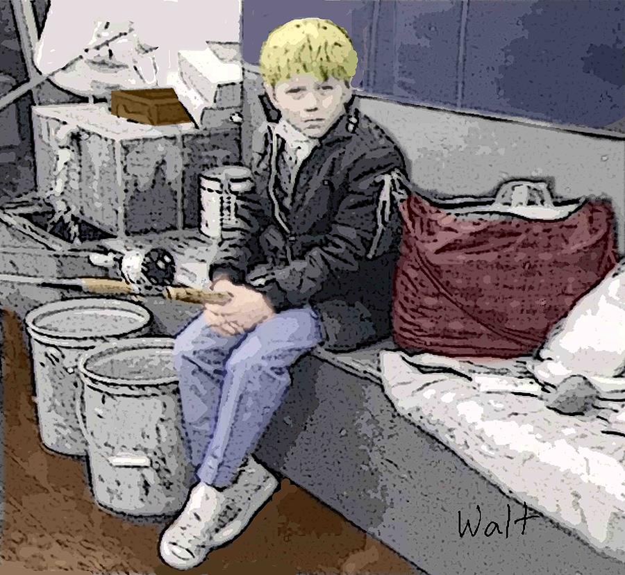 Young Fisherman Digital Art by Walter Chamberlain Young Fisherman Digital Art by Walter Chamberlain