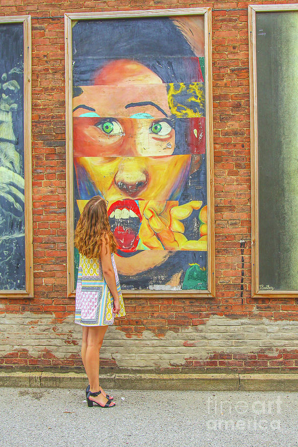 Young Girl and Wall Street Art Digital Art by Randy Steele
