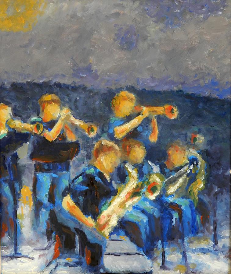 Jazz Painting - Young Jazz by Louise Ellis