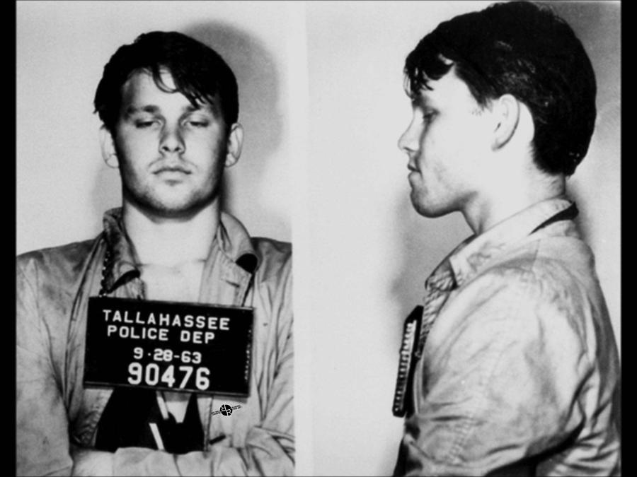 Jim Morrison Photograph - Young Jim Morrison Mug Shot 1963 Photo by Tony Rubino